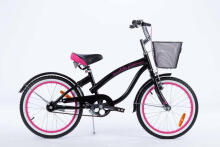 Bicycle - XXIII - TOMABIKE 18"  - CRUISER - BLACK / PINK