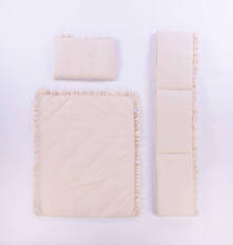 Bedding set - 5 parts - 120/90/360 - PURE - P02-0831 - CAPPUCINO