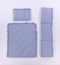 Bedding set - 5 parts - 120/90/360 - PURE - P02-0836 - DIRTY BLUE