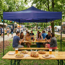 Garden event pavilion automatic pop-up tent, 3x3 m, blue, MultiGarden