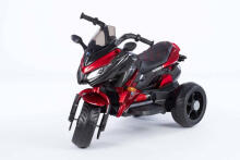 Akumulatora motocikls - 12V - lakots - 5188 - EVA riteņi - SARKANS