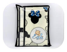 Swaddling blanket / Diper - 21068 - two-layer - FLANNEL / TETRA - EGA - MINI - BLUE - size 80x80 cm
