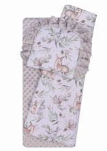 Bedding set to Strolley - 634 - MINKY / COTTON PRINT - GREY