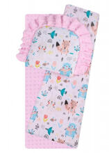 Bedding set to Strolley - 634 - MINKY / COTTON PRINT - PINK