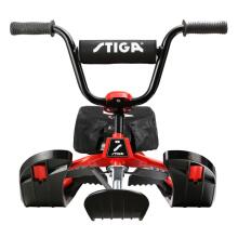 Steering Sled SNOWRACER CURVE SX PRO Red, with Padded Seat Cover