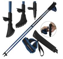 ALPIDEX 100% Graphite Nordic Walking Pole Set 120 cm