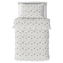 Bedding set - 6  parts - 120/90/360 - JEŻYK & ZAJĄCZKI - BLUE