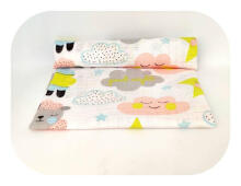 Diaper - 22294 - TETRA - EGA - GOODNIGHT - SALMON- size 70x80 cm