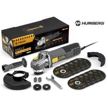 Angle grinder Diax 900W with speed regulation, 10 discs 125mm, powerful angle grinder Humberg HM-410