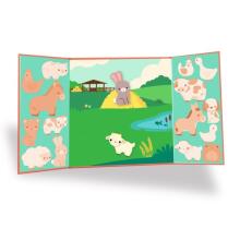 Thick and removable stickers - Farm animals