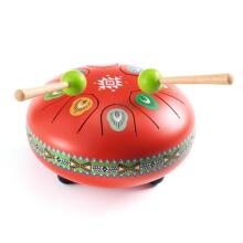Animambo - Red Metal Tongue Drum – 8 Notes