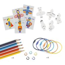 DIY - Shrink Plastic - Pixel Art Heroes