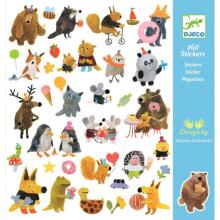 160 stickers - Fluffy friends