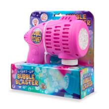 Light-up soap bubble blaster + liquid (80 ml) (1 pc., 2 designs)