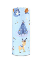 Diaper - 28609 - TETRA PRINT - EGA - INDIAN CAMP - BLUE   - size 70x80 cm