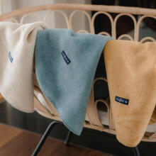 Blanket - WOMAR - ONE COLOR - size 75x100 - DIRTY BLUE