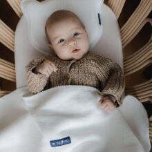 Blanket - WOMAR - ONE COLOR - size 75x100 - DIRTY BLUE