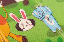 Playground mat two-sided -  FOLDING - 7733  - PLAY & EDU  - GIRAFFE & ANIMALS -  size: 180x200  cm