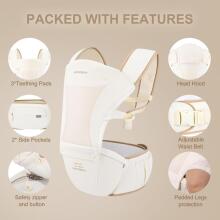 Bebear Baby Carrier 3D Air Art.283756 Cotton Beige
