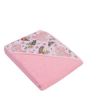 Bathing cover - 417 - TERRY - FROTTE - size 100x100 - PINK