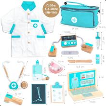 Bebe Basic Deluxe Wooden Doctor Set  Art.283923 Play set accessories for  doctor