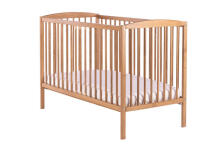 Cot/bed - BIANCO DELUX - 2in1 - GOLD OAK / MURANO