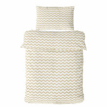 Cover set - 2 pcs - 120x90, 40x60  - ZIGZAG - BEIGE