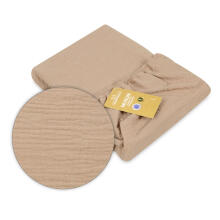 Cover to changing pad - TB0414/17  - MUSLIN in BOX - CAPPUCCINO - size 50x70/80 cm