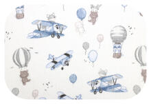 Diaper - 10499 - TETRA PRINT - EGA - FOX in PLANE -  size 70x80 cm
