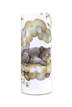Diaper - 30084 - TETRA PRINT - EGA - SLEEPING ANIMALS on CLOUDS- size 70x80 cm