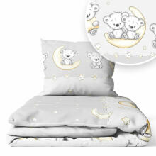 Cover set -  2 pcs - 135x100, 40x60 - LEON - GREY