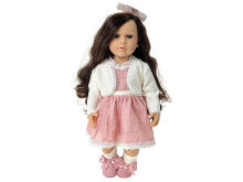 Doll - 613485 -BUNETTE / BLONDE -size 55 cm