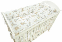 Bedding set - 6  parts - 120/90/360 - ANIMALS on SWING
