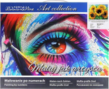 Gleznošana pēc numuriem - 45896 - SAULESPUĶI - izmērs 40x50 cm
