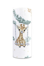 Diaper - 30251 - TETRA PRINT - EGA - ANIMALS on the SWING - GREEN - size 70x80 cm