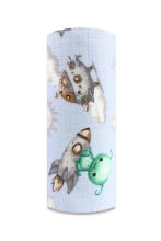 Diaper - 30299 - TETRA PRINT - EGA - ALIEN - BLUE - size 70x80 cm