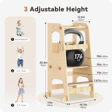 Wooden Learning Tower Art.285123 Natural