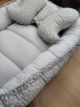 Cocoon - 697 - with pillow - COTTON - grey STARS - GREY