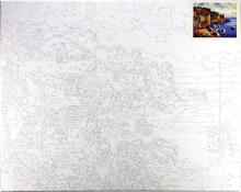 Gleznošana pēc numuriem - 45834 - BĀJA 2 - izmērs 40x50 cm