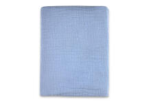 Swaddling blanket / Diaper - 28098 - MUSLIN CRUSHED - size 110x110 - LIGHT BLUE