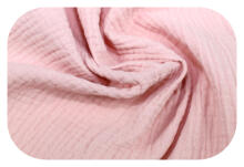 Swaddling blanket / Diaper - 28074 - MUSLIN CRUSHED - size 110x110 - PINK