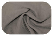 Swaddling blanket / Diaper - 28067 - MUSLIN CRUSHED - size 110x110 - CAPPUCINO