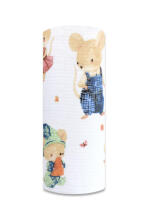 Autiņš - 30480 - TETRA PRINT - EGA - PELĪTE uz RITEŅA - BEIGE - izmērs 70x80 cm