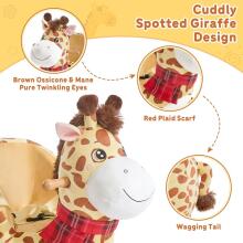 Rocking  Chair Giraffe Art.285397 Soft rocking chair with back support