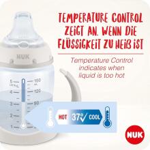 Nuk First Choice Art.285628  Bottle with silicone temperature control teat, 150 ml (6–18 months)