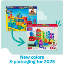 Mega Bloks Building Basics Abc Learning Train Art.964835 Educational train set with alphabet
