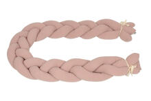 Bumper - BRAID - TB00441 / 12  - MUSLIN - NETĒS ROZĀ - izmērs 200 cm