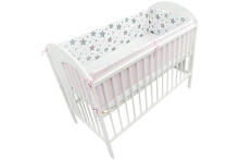 Bedding set - 6  parts - 120/90/360 - NEW STARS - PINK