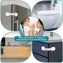 Kimsky Baby Cabinet Lock Art.285874 White Drawer/refrigerator protection,1 psc