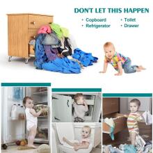 Kimsky Baby Cabinet Lock Art.285874 White Drawer/refrigerator protection,1 psc